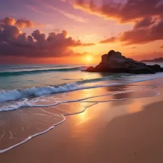 sunset wallpaper beach