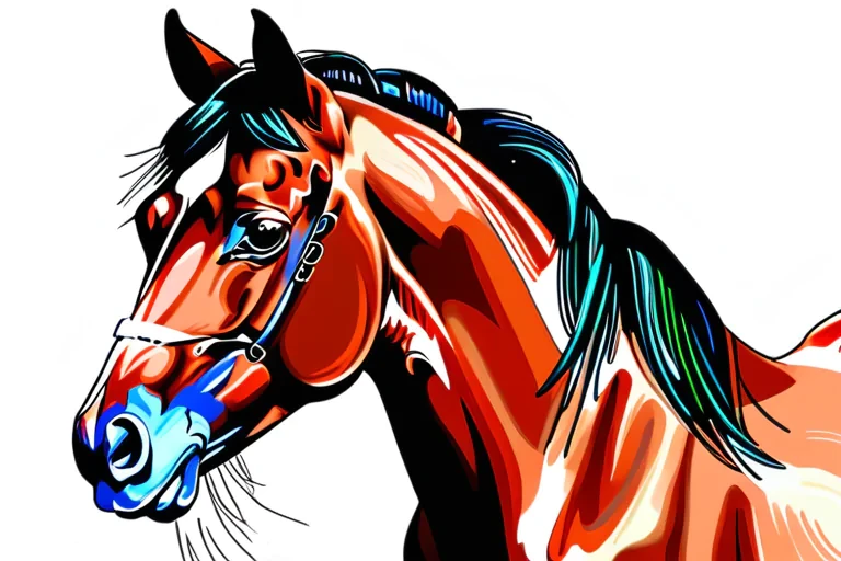 drawing horse image