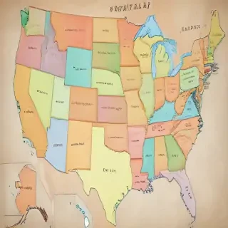 map of usa states