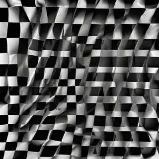 black and white checkered background