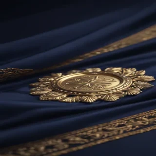 navy background
