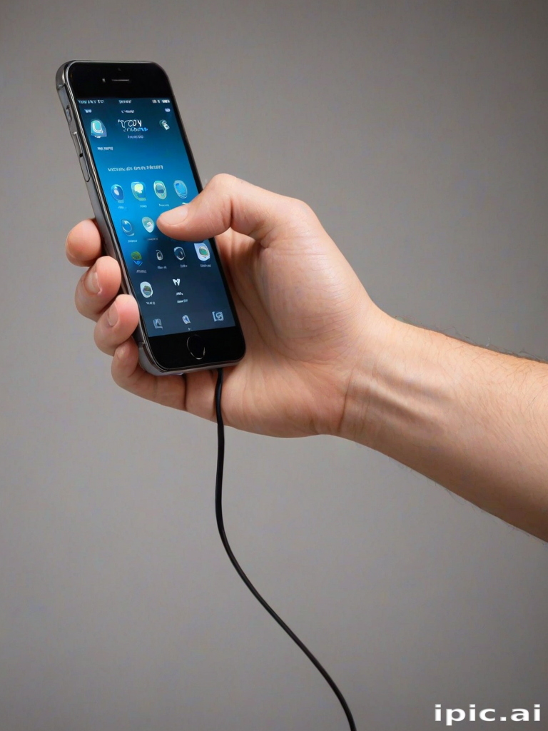 phone with hand