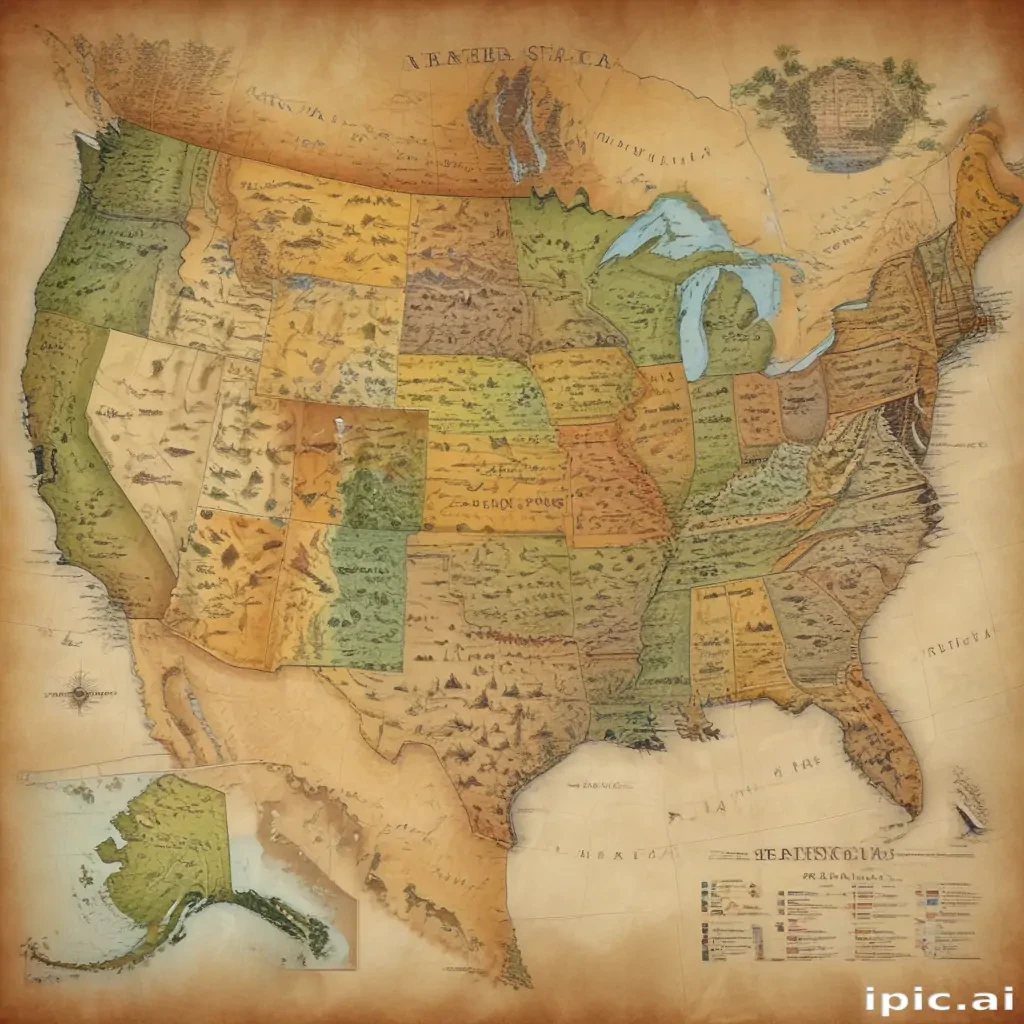 map of the usa states