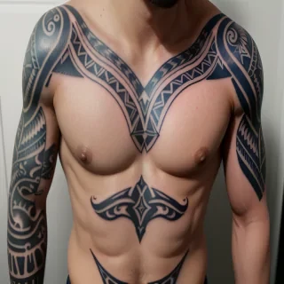 male rib tattoos