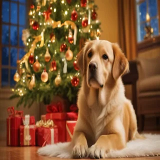 christmas wallpaper dog