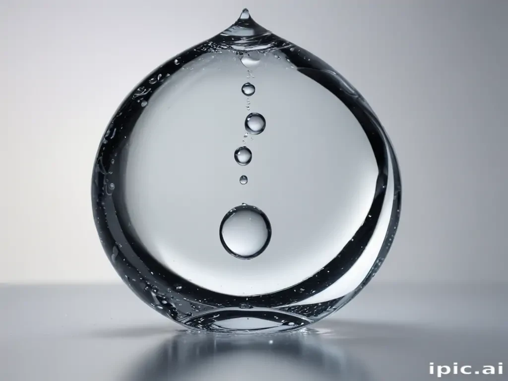 transparent water drop