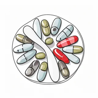 pills drawing