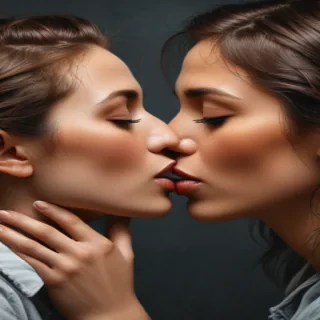 kissing png