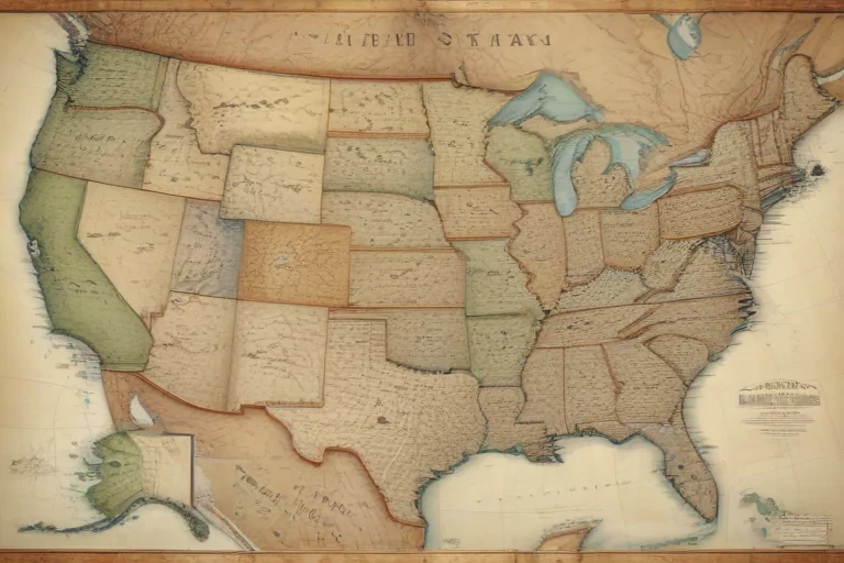 map of united states with states