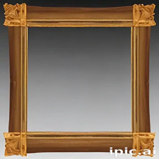wooden picture frame png