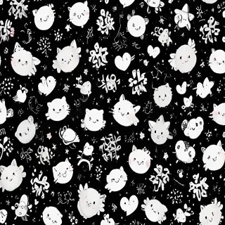 cute backgrounds black