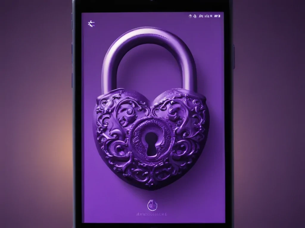 purple lock screen