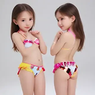 ai young girl bikini