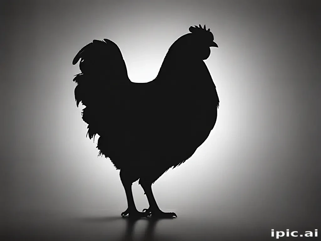 silhouette of a chicken