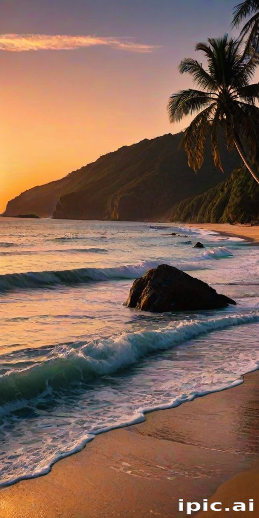sunset wallpaper beach