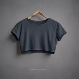 crop top shirt mockup
