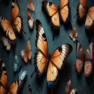 butterfly wall paper