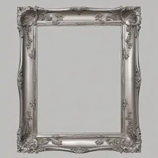 silver picture frame png