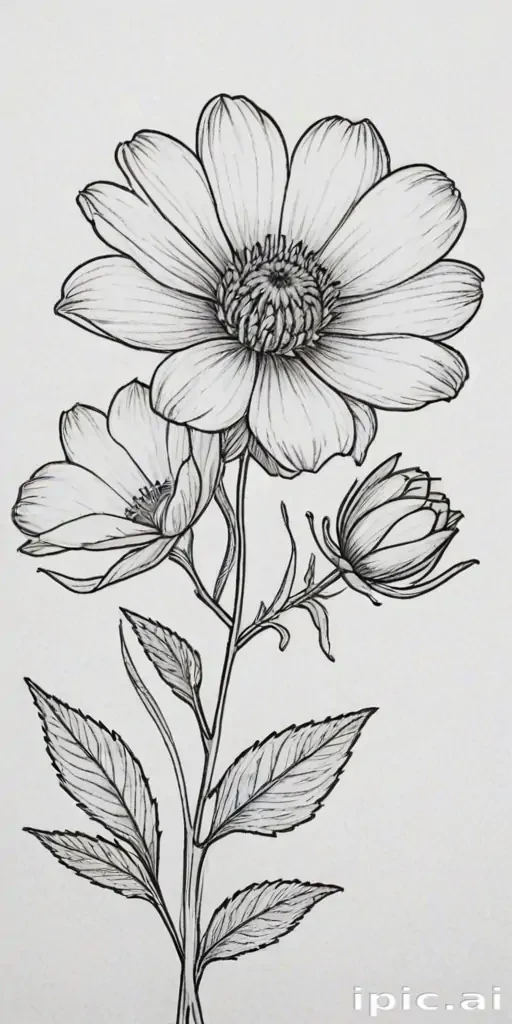 drawing pictures of flowers