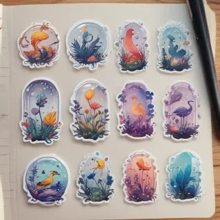 transparent cute stickers