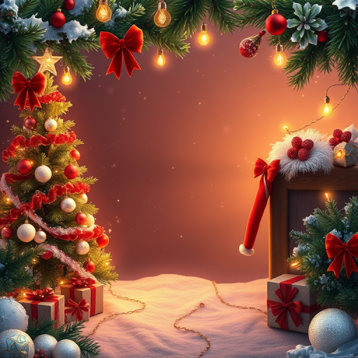 christmas background frame