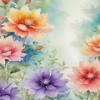 watercolor flower background