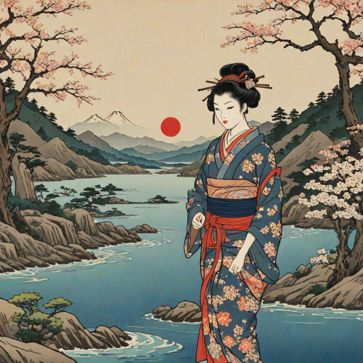 ukiyo e wallpaper