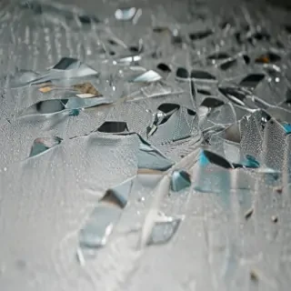 broken glass overlay