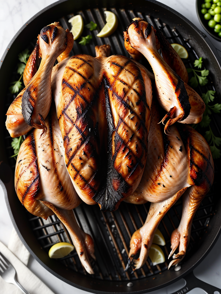 grill a whole chicken on charcoal