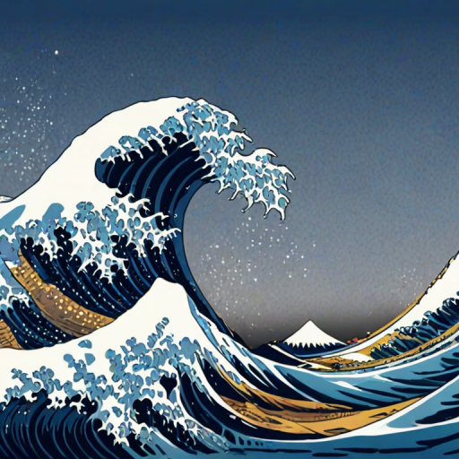 great wave wallpaper