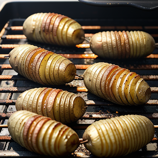hasselback potatoes on the grill