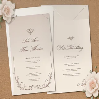 blank wedding invitation background