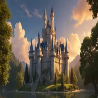cartoon of castle