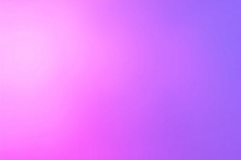 Create a vibrant gradient background transitioning from purple to pink, captured with a Canon EOS R5, aperture f/2.8, ISO 100, shutter speed 1/125s, using a wide-angle lens at 24mm, in soft natural lighting.