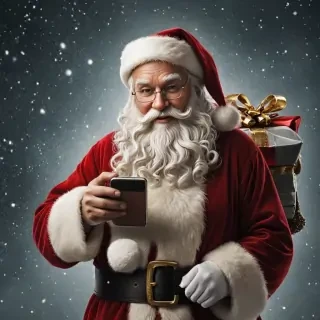 santa claus iphone wallpaper