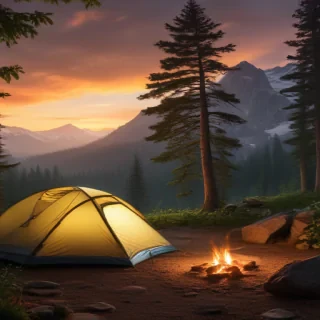 camping background pic