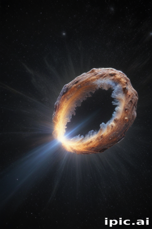 Stunning Cosmic Phenomenon: A Glowing Ring of Celestial Energy in Space