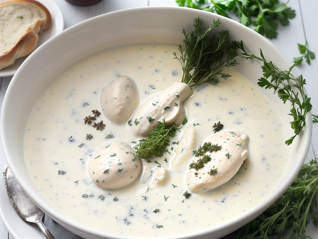 cream of chicken and herbs