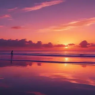 aesthetic sunset wallpaper