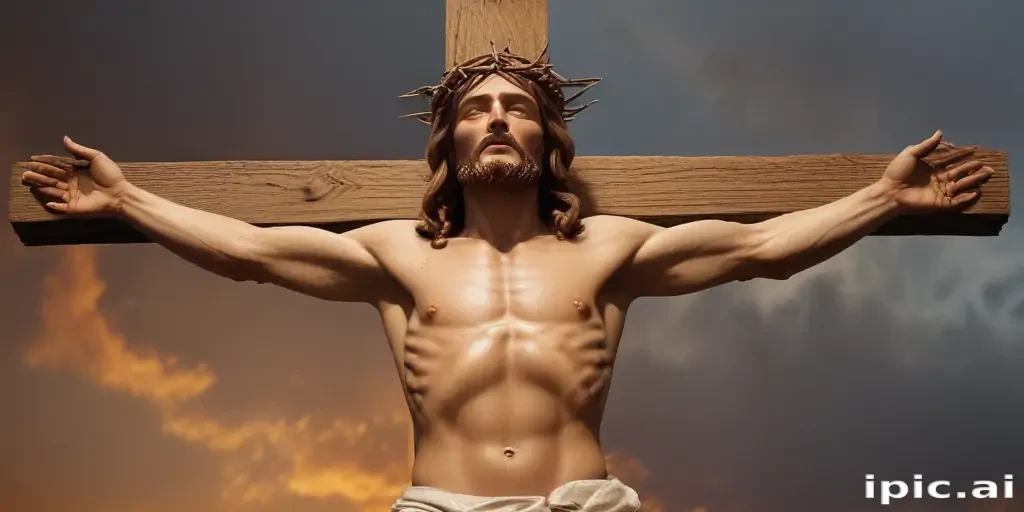 pictures of jesus on a cross