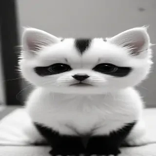 cute black and white