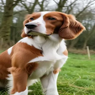 irish red and white setter
