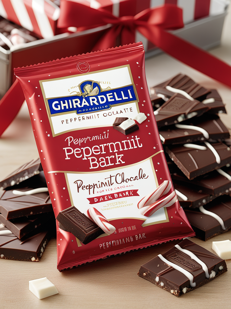 ghirardelli peppermint dark chocolate bark