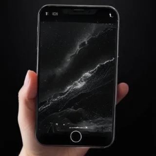 black aesthetic iphone wallpaper