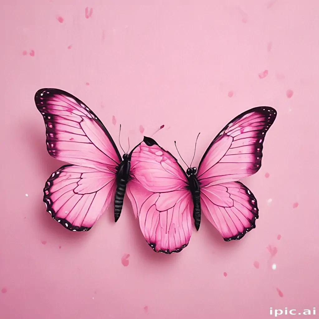 cute pink butterfly wallpaper