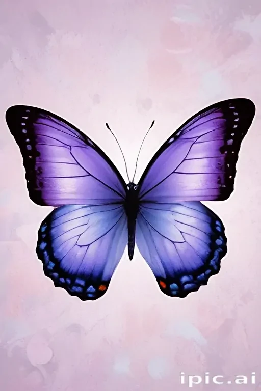 purple butterfly clipart
