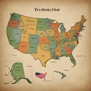 usa map with states