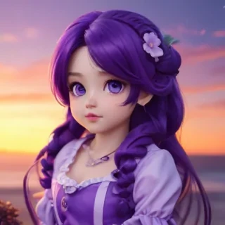 kawaii cute purple wallpaper