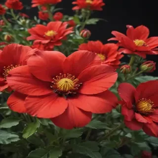red flower bg