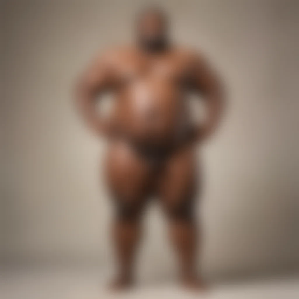 black fat man
